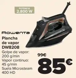 Carrefour ROWENTA Plancha de vapor DW8208 oferta