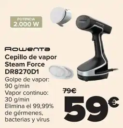 Carrefour ROWENTA Cepillo de vapor Steam Force DR8270D1 oferta