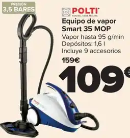 Carrefour POLTI Equipo de vapor Smart 35 MOP oferta