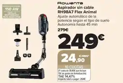 Carrefour ROWENTA Aspirador sin cable RH98A7 Flex Animal oferta