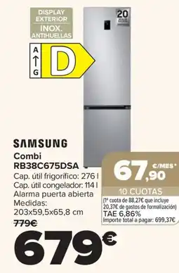 Carrefour SAMSUNG Combi RB38C675DSA oferta