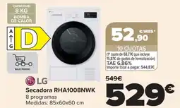 Carrefour LG Secadora RHA1008NWK oferta