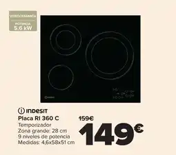 Carrefour INDESIT Placa RI 360 C oferta