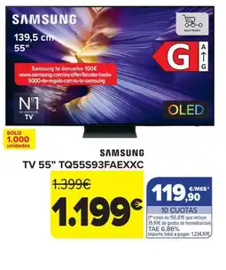 Carrefour SAMSUNG TV 55" TQ55S93FAEXXC oferta
