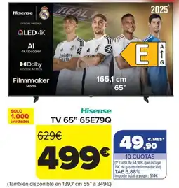 Carrefour HISENSE TV 65" 65E79Q oferta