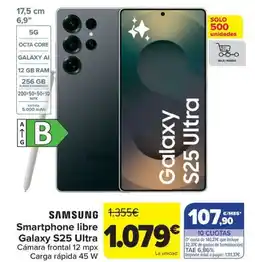 Carrefour SAMSUNG Smartphone libre Galaxy S25 Ultra oferta
