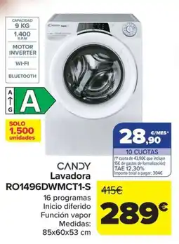 Carrefour CANDY Lavadora RO1496DWMCT1-S oferta
