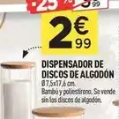 Centrakor Dispensador de discos de algodon oferta