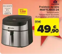 Carrefour MANDINE Freidora de aire MAF7L1800-24 oferta