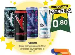 Coviran ENERYETI Bebida energética original, feroz, anyel coco o zyro zafiro oferta