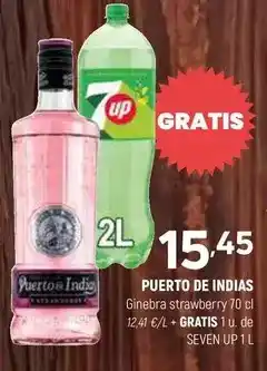 Coviran PUERTO DE INDIAS Ginebra strawberry oferta