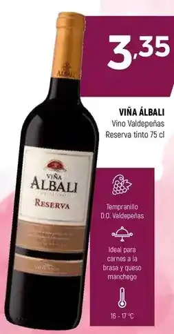 Coviran VIÑA ÁLBALI Vino Valdepeñas Reserva tinto oferta