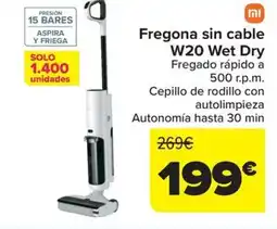 Carrefour REDMI Fregona sin cable w20 wet dry oferta