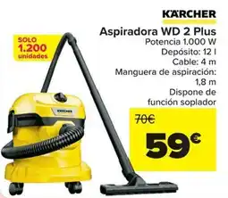 Carrefour KARCHER Aspiradora WD 2 Plus oferta