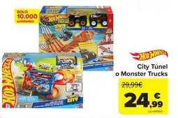 Carrefour HOT WHEELS City Túnel o Monster Trucks oferta