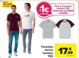 Carrefour TEX Pantalón denim hombre oferta