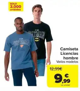 Carrefour Camiseta Licencias hombre oferta