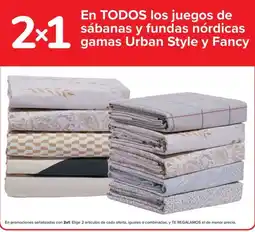 Carrefour En todos los juegos de sábanas y fundas nórdicas gamas urban style y fancy oferta