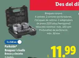 Lidl PARKSIDE Broques i cisells Brocas y cinceles oferta