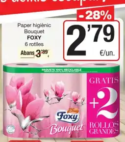 SPAR Fragadis FOXY Paper higiènic Bouquet oferta
