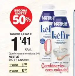 SPAR Fragadis NESTLÉ Quefir natural o natural 0% oferta
