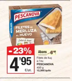 SPAR Fragadis PESCANOVA Filets de lluç a l'ou oferta