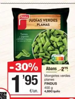 SPAR Fragadis FINDUS Mongetes verdes planes oferta