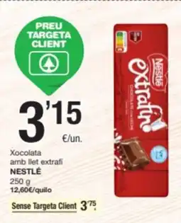 SPAR Fragadis NESTLÉ Xocolata amb llet extrafi oferta
