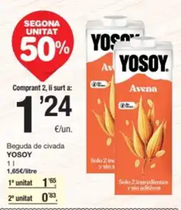 SPAR Fragadis YOSOY Beguda de civada oferta
