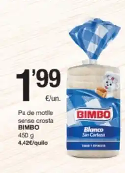 SPAR Fragadis BIMBO Pa de motile sense crosta oferta