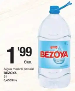 SPAR Fragadis BEZOYA Aigua mineral natural oferta