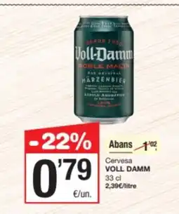 SPAR Fragadis VOLL DAMM Cervesa oferta