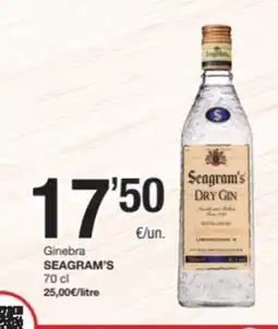 SPAR Fragadis SEAGRAM'S Ginebra oferta