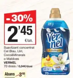 SPAR Fragadis VERNEL Suavitzant concentrat Cel Blau, Lliri, Coco&Minerals o Maldives oferta