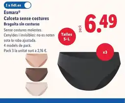 Lidl ESMARA Calceta sense costures oferta