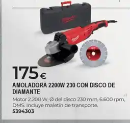 BigMat Amoladora 2200w 230 con disco de diamante oferta