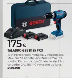 BigMat Taladro gsb18-25 pro oferta