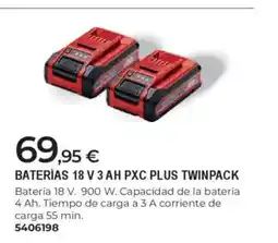 BigMat Baterías 18 v 3 ah pxc plus twinpack oferta
