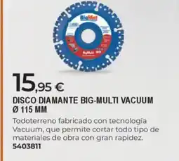 BigMat Disco diamante big-multi vacuum oferta