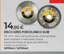 BigMat Disco gres porcelánico slim oferta