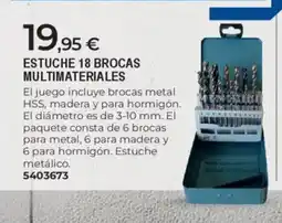 BigMat Estuche 18 brocas multimateriales oferta