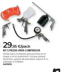 BigMat Kit 5 piezas para compresor oferta