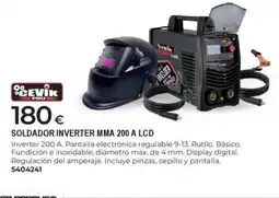 BigMat CEVIK Soldador inverter mma 200 a lcd oferta