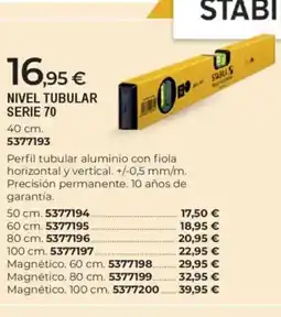 BigMat Nivel tubular serie 70 oferta