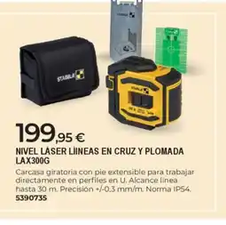BigMat Nivel láser líineas en cruz y plomada lax300g oferta