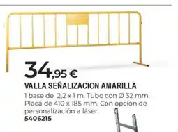 BigMat Valla señalizacion amarilla oferta