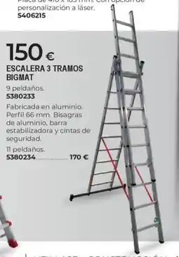 BigMat BIGMAT Escalera 3 tramos oferta