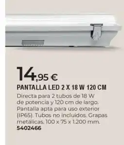 BigMat Pantalla led 2 x 18 w oferta