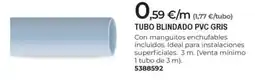 BigMat Tubo blindado pvc gris oferta