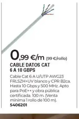 BigMat Cable datos cat 6 a 10 gbps oferta